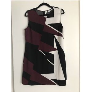 Abstract geometric shift dress